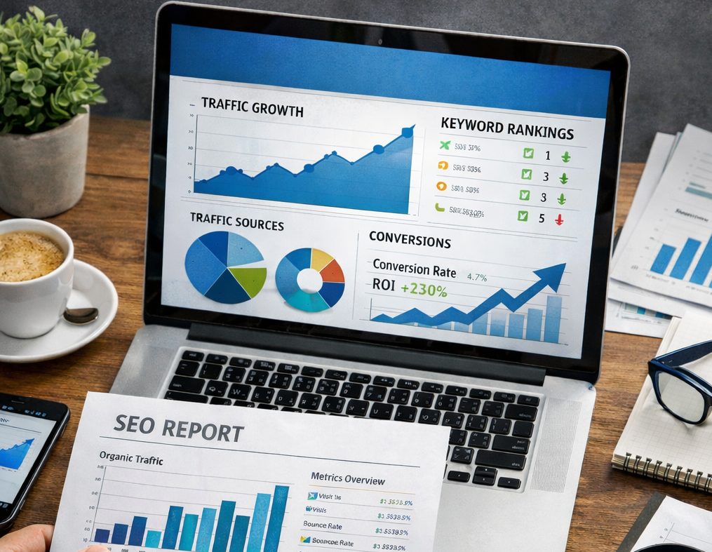 Обложка статьи: Как оценить успешность SEO-стратегии и продвижения сайта