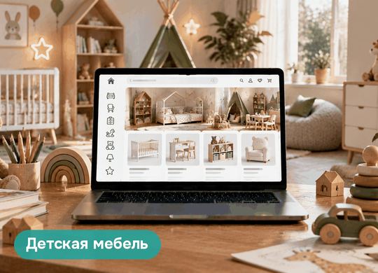 Обложка кейса: Разработка сайта по продаже детской мебели на Tilda