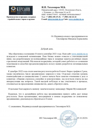 Благодарственное письмо клиента, 4
